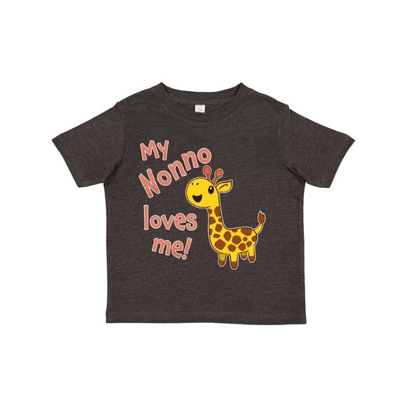 Inktastic My Nonno Loves me- cute giraffe Boys or Girls Toddler T-Shirt