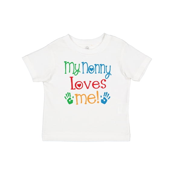 Inktastic My Nonny Loves Me Grandkids Boys or Girls Baby T-Shirt