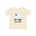 thumbnail image 1 of Inktastic My Oma Loves Me Baby Lamb Boys or Girls Baby T-Shirt, 1 of 5