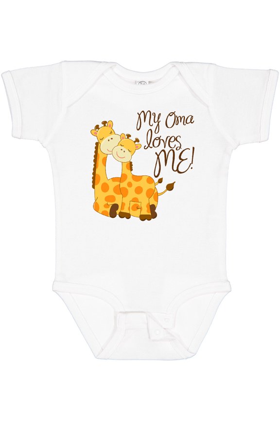 My Oma Loves Me Boys or Girls Baby Bodysuit