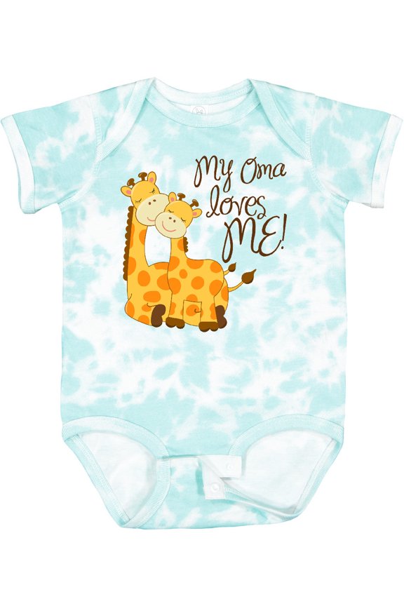 My Oma Loves Me Boys or Girls Baby Bodysuit
