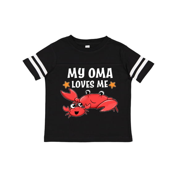 Inktastic My Oma Loves Me Cute Crab Family Boys or Girls Toddler T-Shirt