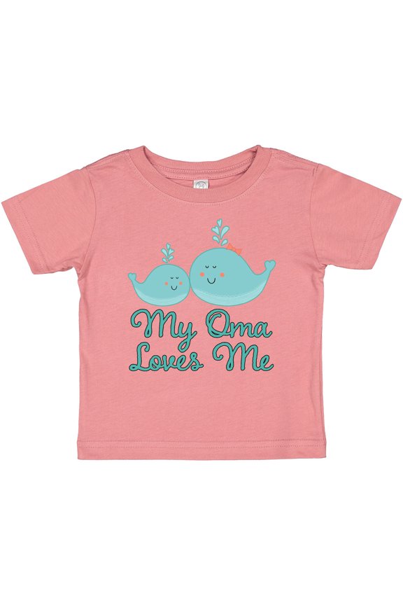 My Oma Loves Me Fish Boys or Girls Baby T-Shirt