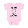 thumbnail image 1 of Inktastic My Oma Loves Me Girl Cat Girls Baby Bodysuit, 1 of 5