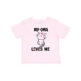 thumbnail image 1 of Inktastic My Oma Loves Me Girl Cat Girls Baby T-Shirt, 1 of 5