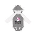 thumbnail image 1 of Inktastic My Oma Loves Me Girl Unicorn Girls Long Sleeve Baby Bodysuit, 1 of 5