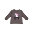 thumbnail image 1 of Inktastic My Oma Loves Me Girl Unicorn Girls Long Sleeve Toddler T-Shirt, 1 of 5