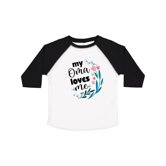 Inktastic My Oma Loves Me Girls Girls Toddler T-Shirt