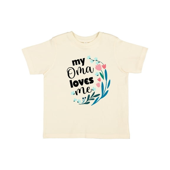 Inktastic My Oma Loves Me Girls Girls Toddler T-Shirt