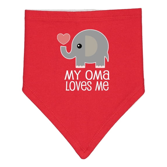 Inktastic My Oma Loves Me Grandchild Baby Bandana Bib