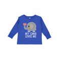 thumbnail image 1 of Inktastic My Oma Loves Me Grandchild Boys or Girls Long Sleeve Toddler T-Shirt, 1 of 5