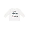 thumbnail image 1 of Inktastic My Oma Loves Me Grandchild Gift Girls Long Sleeve Toddler T-Shirt, 1 of 5
