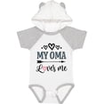 thumbnail image 1 of Inktastic My Oma Loves Me Grandchild Girls Baby Bodysuit, 1 of 5