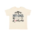 thumbnail image 1 of Inktastic My Oma Loves Me Grandchild Girls Toddler T-Shirt, 1 of 5