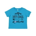 thumbnail image 1 of Inktastic My Oma Loves Me Grandchild Girls Toddler T-Shirt, 1 of 5