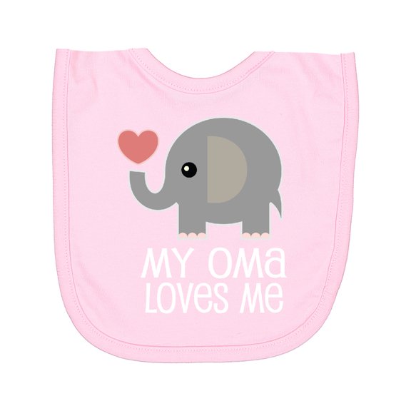 Inktastic My Oma Loves Me Grandchild Newborn Bib