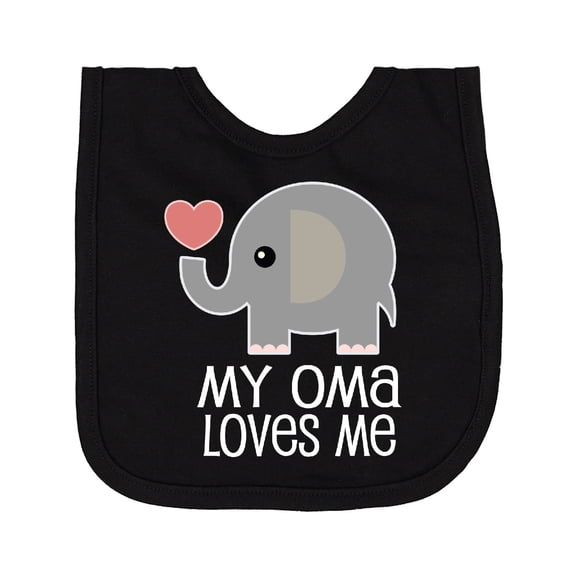 Inktastic My Oma Loves Me Grandchild Newborn Bib