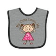 thumbnail image 1 of Inktastic My Oma Loves Me Granddaughter Gift Girls Baby Bib, 1 of 4