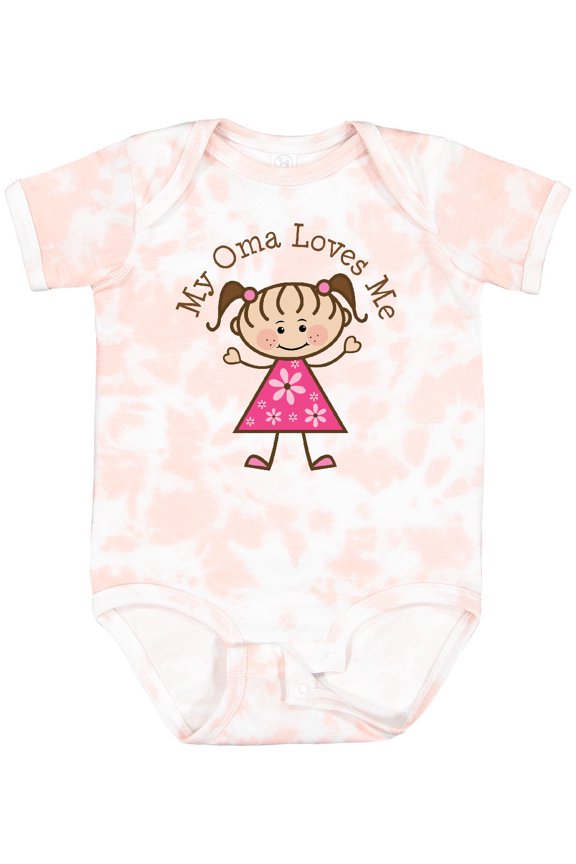 My Oma Loves Me Granddaughter Girls Baby Bodysuit