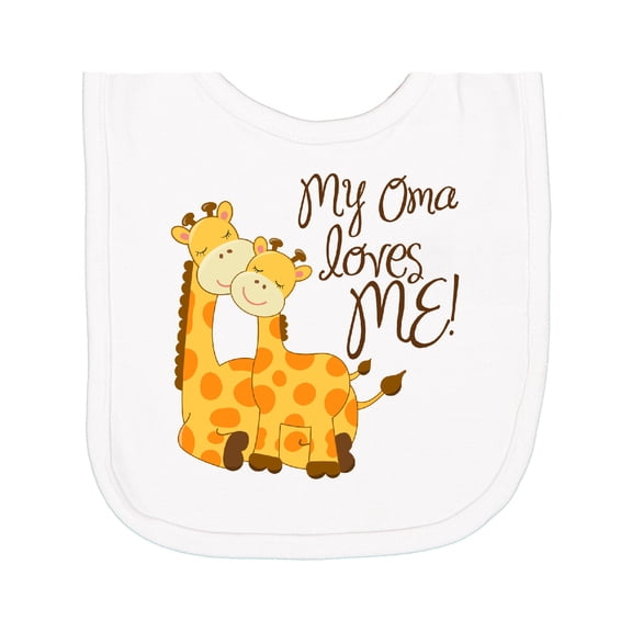 Inktastic My Oma Loves Me Newborn Bib