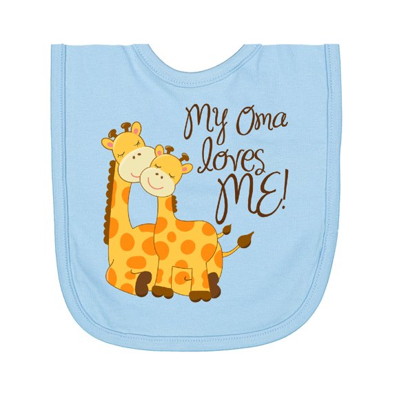Inktastic My Oma Loves Me Newborn Bib
