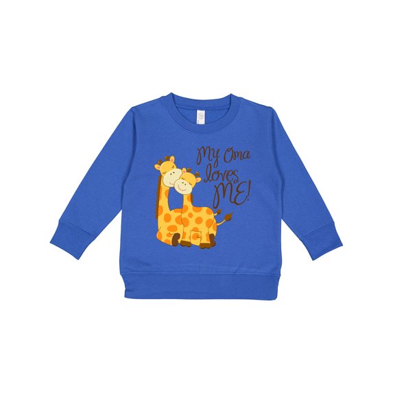 Inktastic My Oma Loves Me Toddler Sweatshirt
