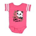 thumbnail image 1 of Inktastic My Oma Loves Me- cute panda Boys or Girls Baby Bodysuit, 1 of 5