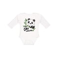 thumbnail image 1 of Inktastic My Oma Loves Me- cute panda Boys or Girls Long Sleeve Baby Bodysuit, 1 of 5