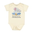 thumbnail image 1 of Inktastic My Oma Loves Me to the Moon and Back Elephant Family Boys or Girls Baby Bodysuit, 1 of 5