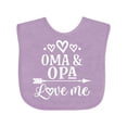 thumbnail image 1 of Inktastic My Oma Opa Love Me Grandchild Boys or Girls Baby Bib, 1 of 4