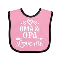Inktastic My Oma Opa Love Me Grandchild Boys or Girls Baby Bib