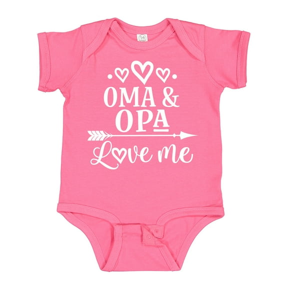 Inktastic My Oma Opa Love Me Grandchild Boys or Girls Baby Bodysuit