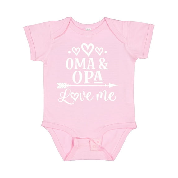 Inktastic My Oma Opa Love Me Grandchild Boys or Girls Baby Bodysuit