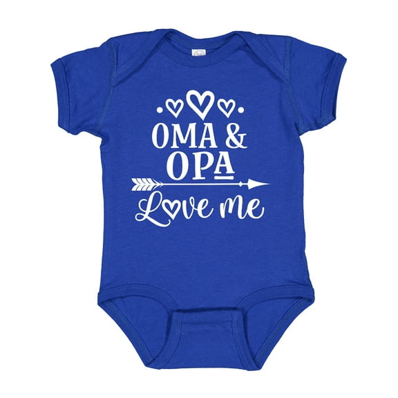 Inktastic My Oma Opa Love Me Grandchild Boys or Girls Baby Bodysuit