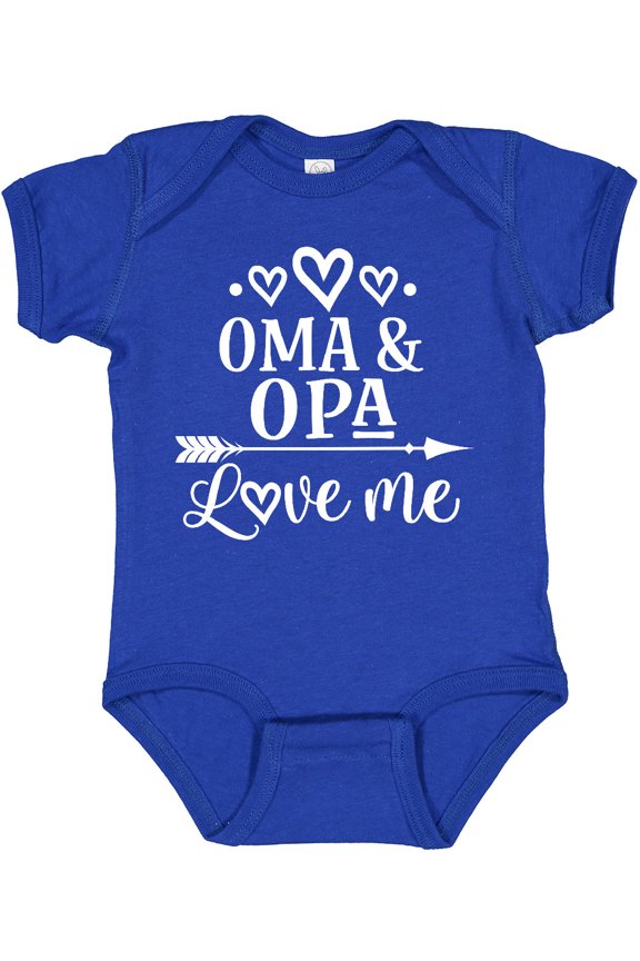 My Oma Opa Love Me Grandchild Boys or Girls Baby Bodysuit