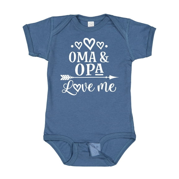 Inktastic My Oma Opa Love Me Grandchild Boys or Girls Baby Bodysuit