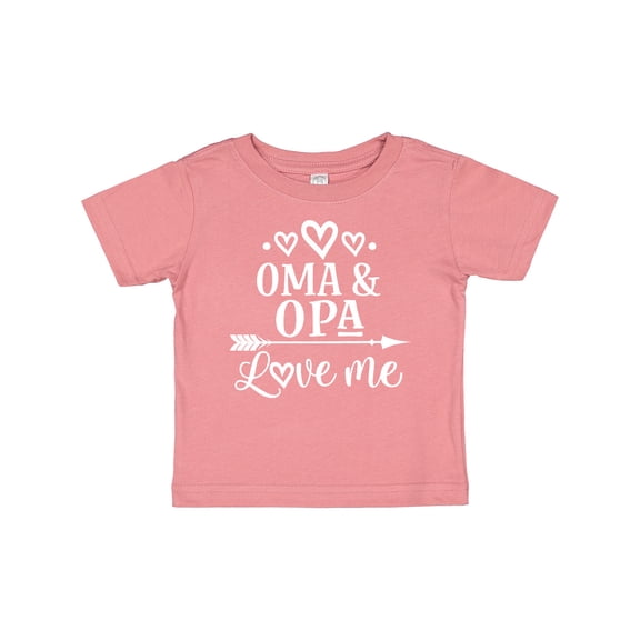 Inktastic My Oma Opa Love Me Grandchild Gift Boys or Girls Baby T-Shirt