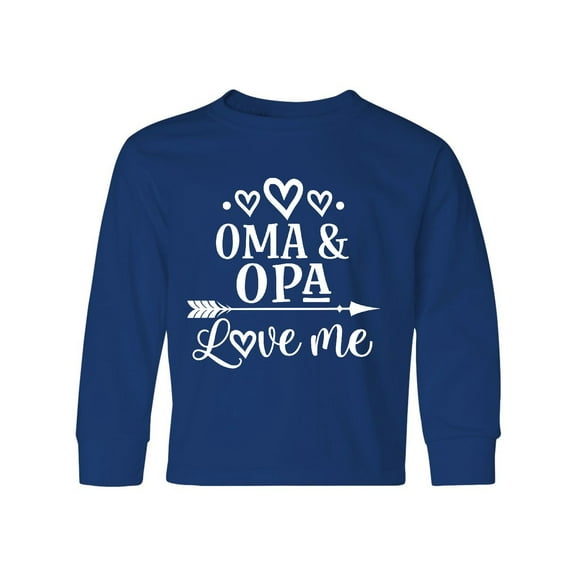 Inktastic My Oma Opa Love Me Grandchild Gift Long Sleeve Youth T-Shirt