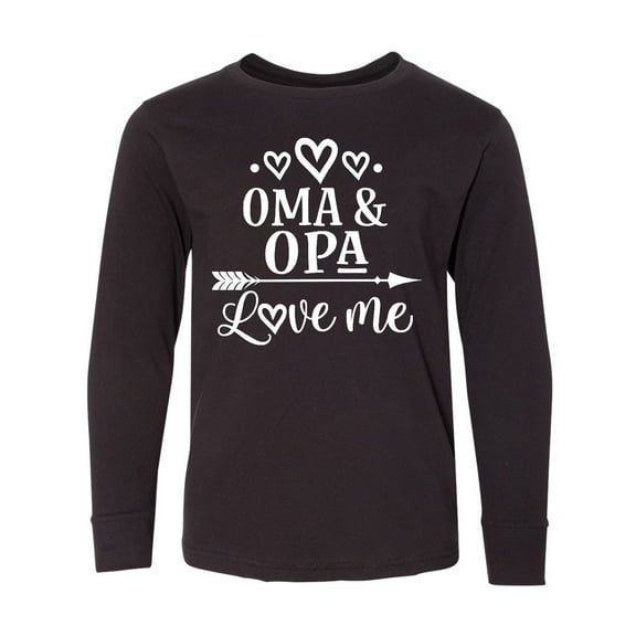 Inktastic My Oma Opa Love Me Grandchild Gift Long Sleeve Youth T-Shirt