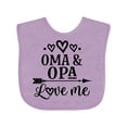 thumbnail image 1 of Inktastic My Oma Opa Love Me Grandkids Boys or Girls Baby Bib, 1 of 4