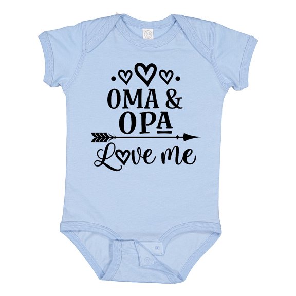 Inktastic My Oma Opa Love Me Grandkids Boys or Girls Baby Bodysuit