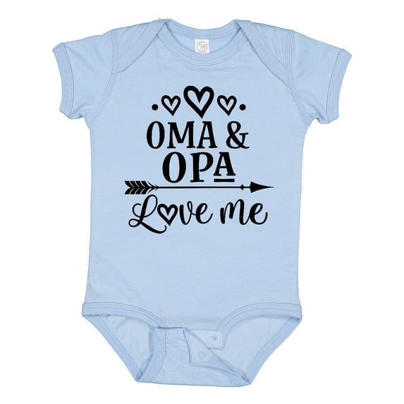 Inktastic My Oma Opa Love Me Grandkids Boys or Girls Baby Bodysuit