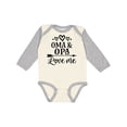thumbnail image 1 of Inktastic My Oma Opa Love Me Grandkids Boys or Girls Long Sleeve Baby Bodysuit, 1 of 5