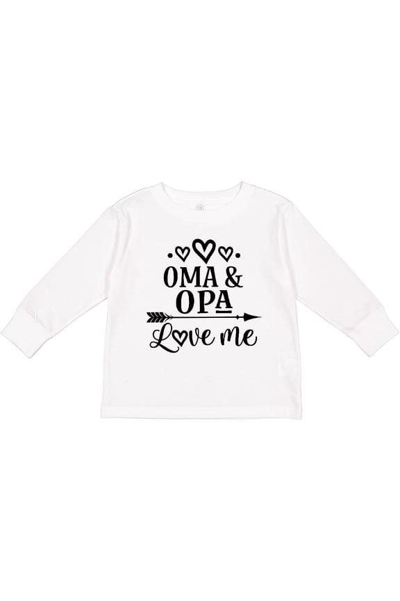 My Oma Opa Love Me Grandkids Boys or Girls Long Sleeve Toddler T-Shirt