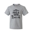 thumbnail image 1 of Inktastic My Oma Opa Love Me Grandkids Youth T-Shirt, 1 of 5