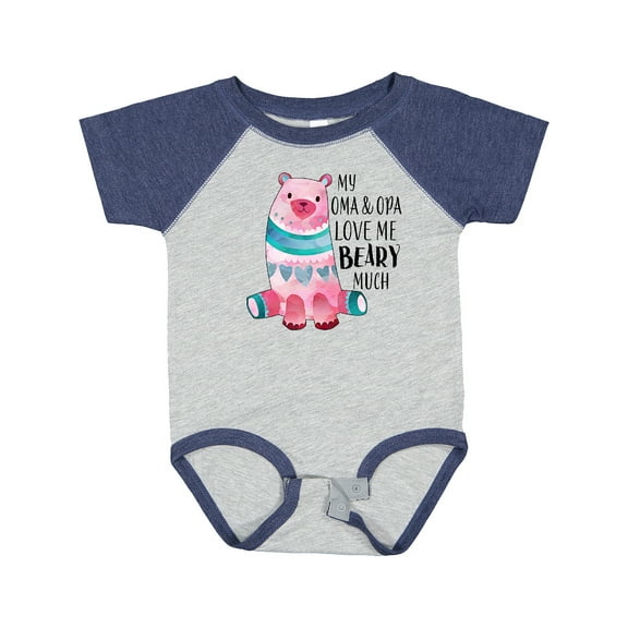 Inktastic My Oma and Opa Love Me Beary Much with Cute Bear Boys or Girls Baby Bodysuit