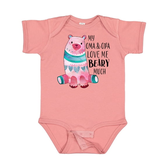 Inktastic My Oma and Opa Love Me Beary Much with Cute Bear Boys or Girls Baby Bodysuit