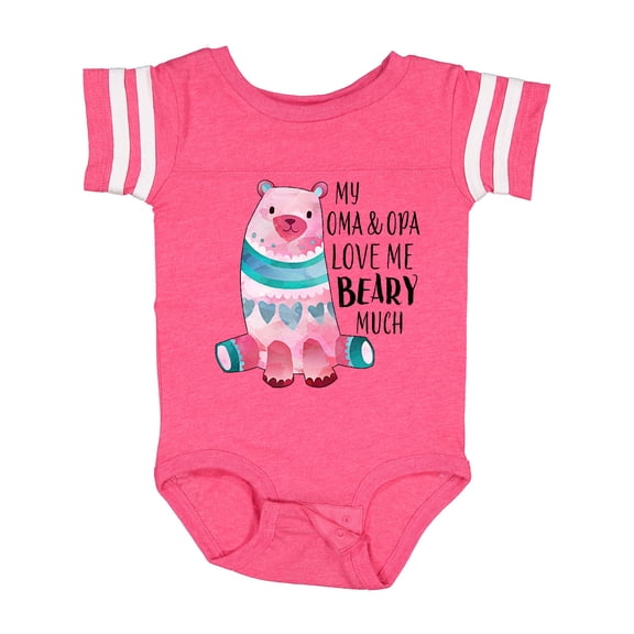 Inktastic My Oma and Opa Love Me Beary Much with Cute Bear Boys or Girls Baby Bodysuit