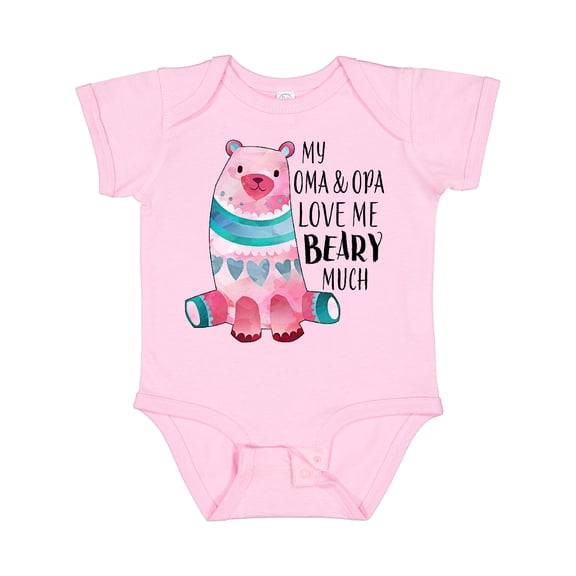 Inktastic My Oma and Opa Love Me Beary Much with Cute Bear Boys or Girls Baby Bodysuit