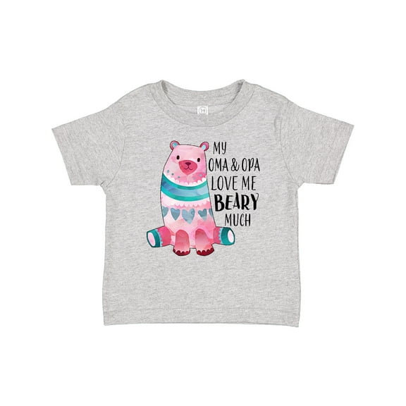 Inktastic My Oma and Opa Love Me Beary Much with Cute Bear Boys or Girls Baby T-Shirt